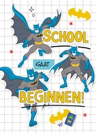 Batman Back to School kaart